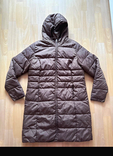 Damen steppmantel braun l - gr.,