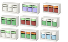 IKEA TROFAST Aufbewahrungslösung mit Kunststoffboxen Kinderzimmer Ordnungssystem