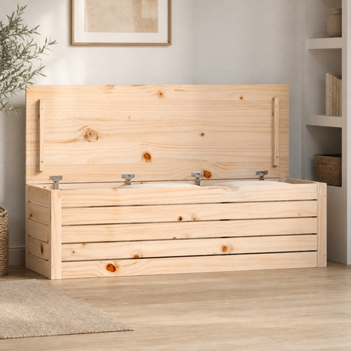 Holztruhe massivholz kiefer - holztruhe,
