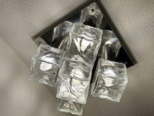 Kalmar Franken KG Deckenleuchte mit 5 XL Cubes  Eisglas Eiswürfel Deckenlampe