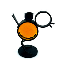 70er J kl. Kerzenhalter Metall