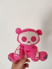 Seltenes rosa Skelanimals Chungkee Panda totes Tier weiches Plüschtier 6 Zoll Emo Goth