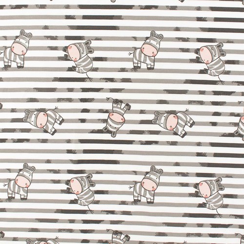 Jersey stoff süße zebras - jersey,
