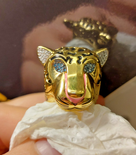 Damenring panther silber - panther, 925