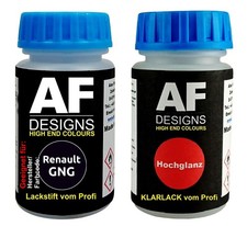Lackstift für Renault GNG Noir Amethyste Metallic + Klarlack je 50ml Autolack Ba