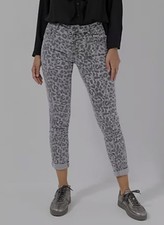 DINE 'N' DANCE Hose Jive 5-Pocket-Style Knopfleiste schmales Bein Kurzgröße 19