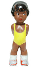 Alte farbige Schildkröt Puppe