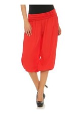 Damen Pumphose kurz Haremshose Aladinhose Freizeit Capri 1483