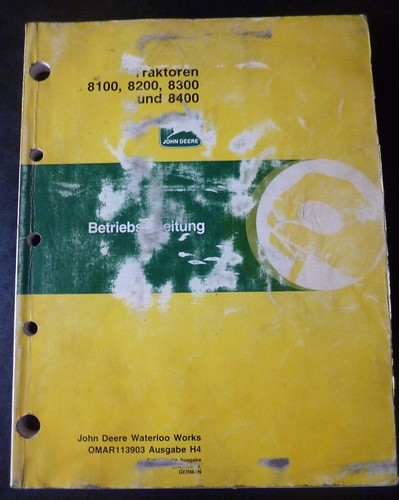 John deere schlepper 8100 - deere, +