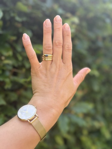 333 gelbgold bandring ohne - 333,