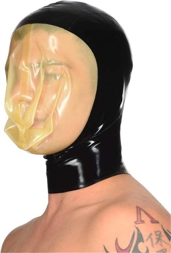 Latex maske mit transparenter - mit,