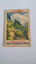Berner Alpenbahn altes Buch