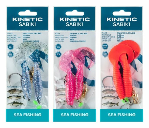 Kinetic sabiki twister xltail - sabiki,
