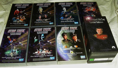 10x vhs raumschiff - raumschiff, enterprise
