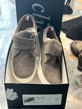 Ungetragen neu Kinder Gr 31 Klettverschluss Wildleder  Clic Turnschuhe