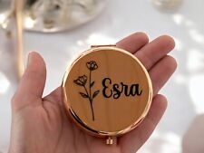 Taschenspiegel personalisiert – Gravur mit Namen – Geschenk für Mama, Freundin