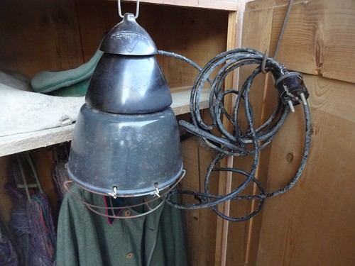 Alte blechschirmlampe blech - alte,
