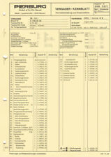 Datenblatt Einstelldaten