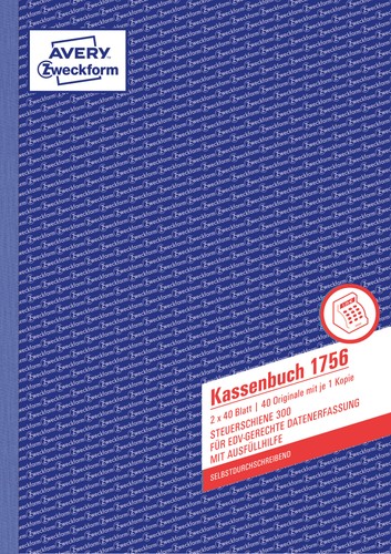Zweckform kassenbuch 1756 - 5x,