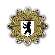 Aufkleber 12cm Polizeistern