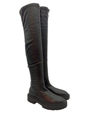 ZARA Overknees Damen Stiefel Gr. DE 36 schwarz Casual-Look