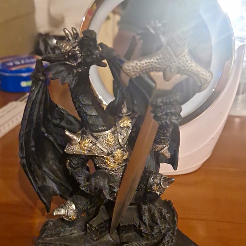 Fantasy drache figur statue - fantasy, figur/statue