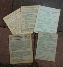 original Dienstvorschriften WH Waffentafeln  Stielhandgranate 24  Gasschutz usw.