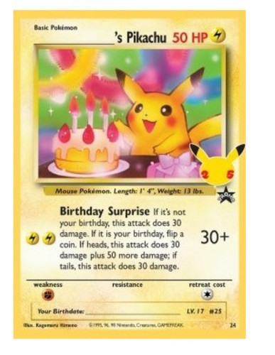 Pokémon birthday pikachu - pokémon,