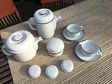 Thomas scandic fjord, Kaffeekanne, Teekanne, Teetassen, Zuckerdose, Deckel