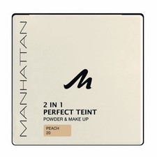 Manhattan 2 in 1 Perfect Teint Powder - Farbe Peach 20 – 1 x 9g