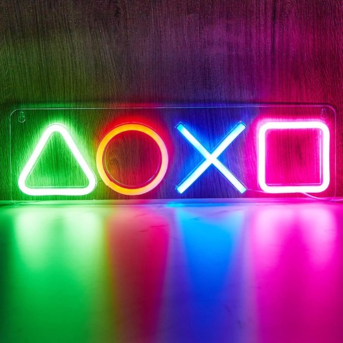 Spieltaste led leuchtschild - spieltaste,