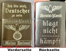 ZiPPO DEUTSCHLAND   HEIMAT   KLAGT NICHT KÄMPFT  mit oder OHNE Geschenk Set