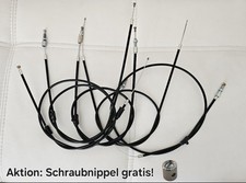 Bowdenzug-SET 5 teilig-für Hercules Prima 2 3 4 5-Gas,Bremse,Schalt,Kuppl, Choke