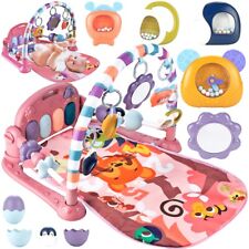 MalPlay Spielmatte mit Spielbogen für Baby mit Musik 80x65cm Spieldecke mit Klav