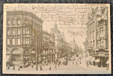 alte Postkarte 1912 Hannover Georgstraße gelaufen nach Paris