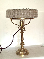 Tisch Lampe, Messingguss mit