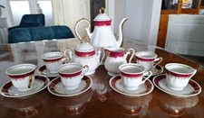 Porzellan Kaffeeservice Mokka