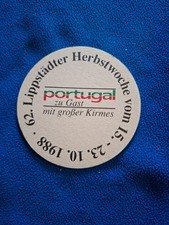 Bierdeckel 1988 Lippstadt Herbstwoche - Portugal - Weissenburger