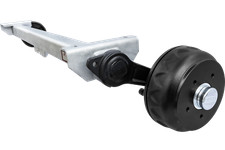 KNOTT Gebremste Anhängerachse 1350 kg 5x112 1300/1750 mm