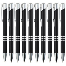 10x Metall Kugelschreiber Premium Set 10 Stück Schwarz Sonderpreis