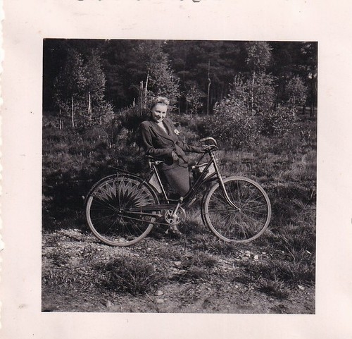 Foto dame mit fahrrad - dame,