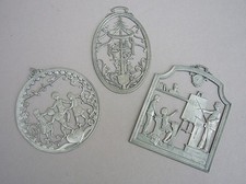 3 x kleines Zinnbild