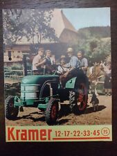 Original Kramer Schlepper - Verkaufsprospekt - Prospekt 1955