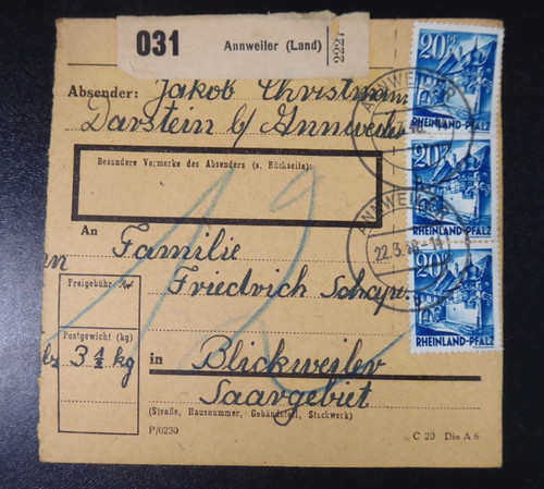 Rheinland pfalz 1947 - rheinland,