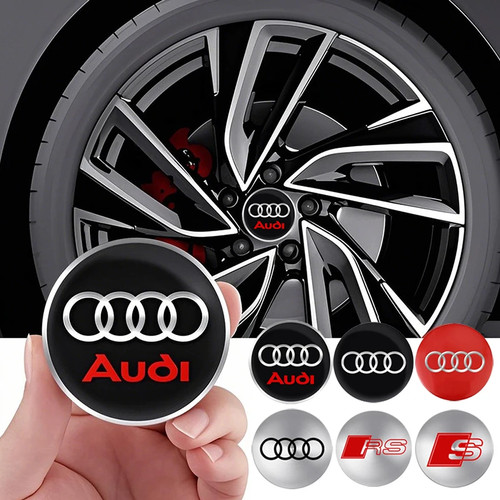 Audi radkappen aufkleber - 4x,