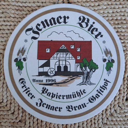 Rarität bierdeckel rund jena - rund,
