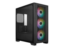 Cooler Master Elite 301, Tower-Gehäuse schwarz, Tempered Glass