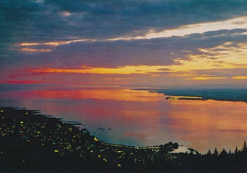 Alte abendstimmung bregenz - ak,