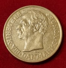 1911 Dänemark 25 Ore Öre Øre Danmark Frederik VIII 8 Silber Silver Sølv