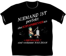 Brenner Brennerei Schnapsbrenner Beruf Ausbildung T-Shirt Lehre Brennmeister